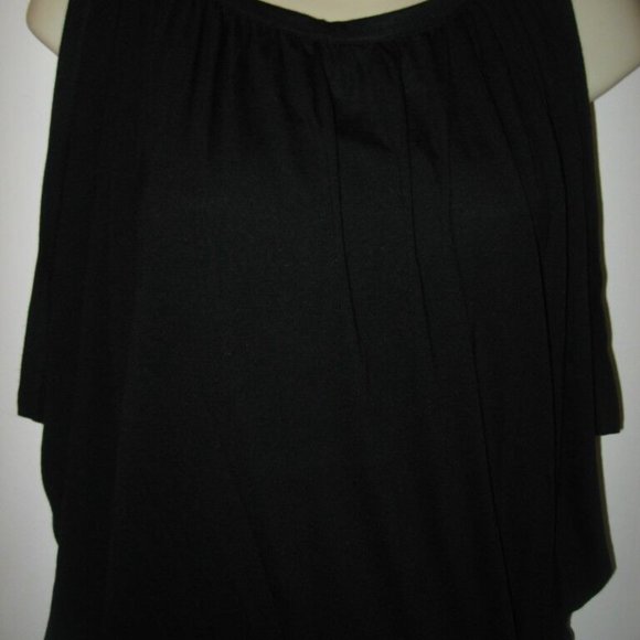 DVF Diane Von Furstenberg AZAHAR Black Jersey Tunic Mini Dress Top - Picture 4 of 10